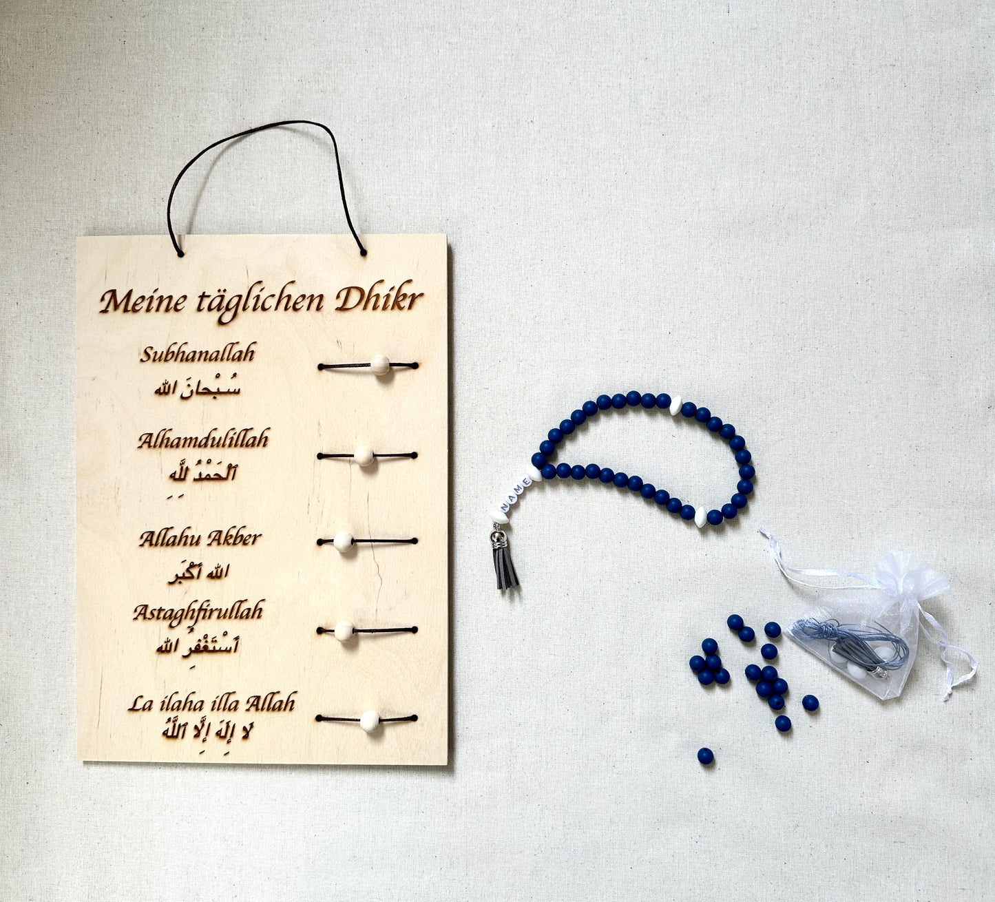 Tägliche Dhikr Set - DIY Tesbih Set & Tägliche Dhikr