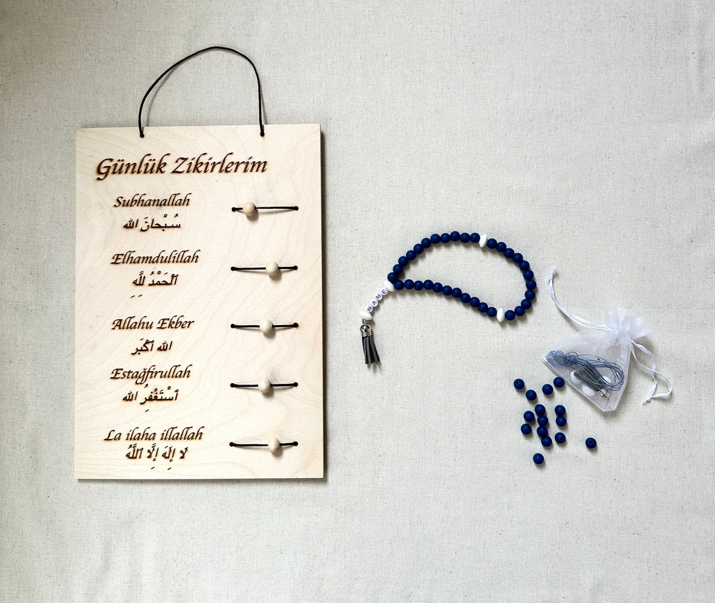 Tägliche Dhikr Set - DIY Tesbih Set & Tägliche Dhikr