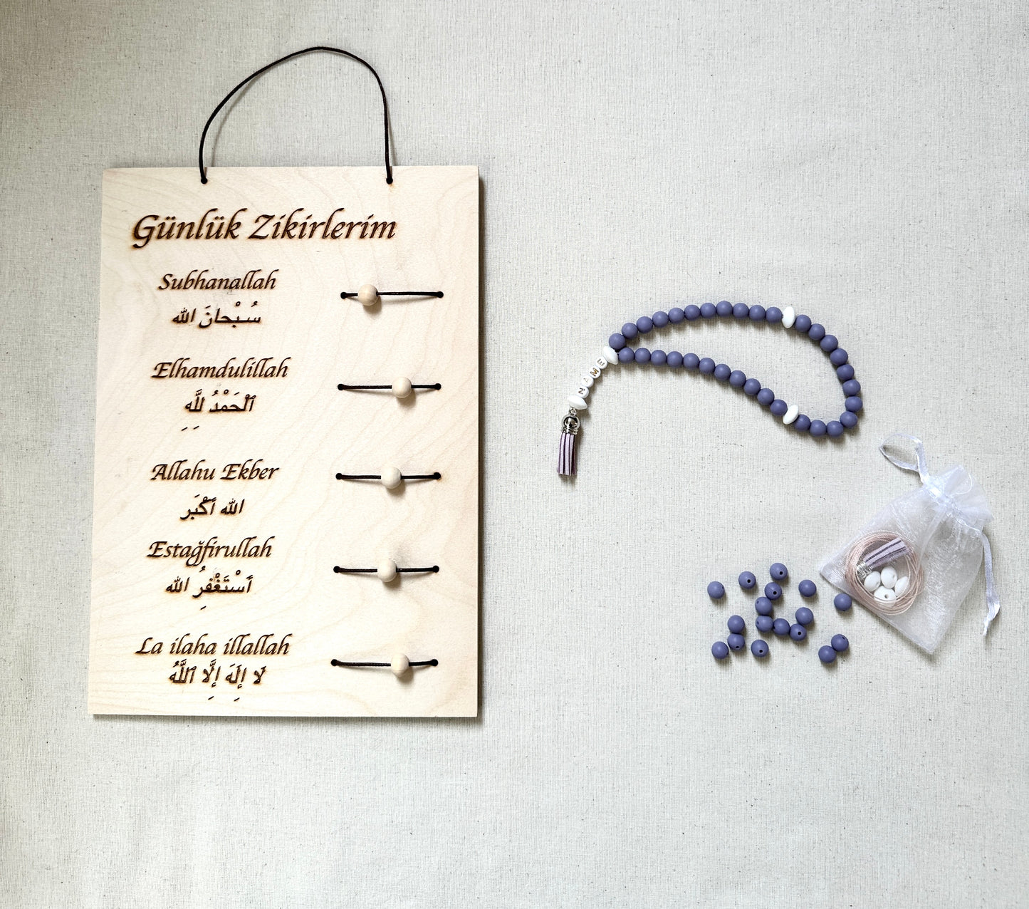 Tägliche Dhikr Set - DIY Tesbih Set & Tägliche Dhikr