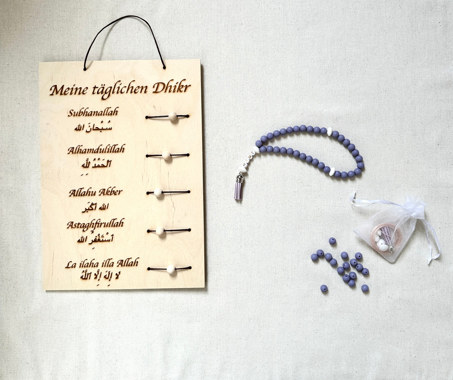 Tägliche Dhikr Set - DIY Tesbih Set & Tägliche Dhikr