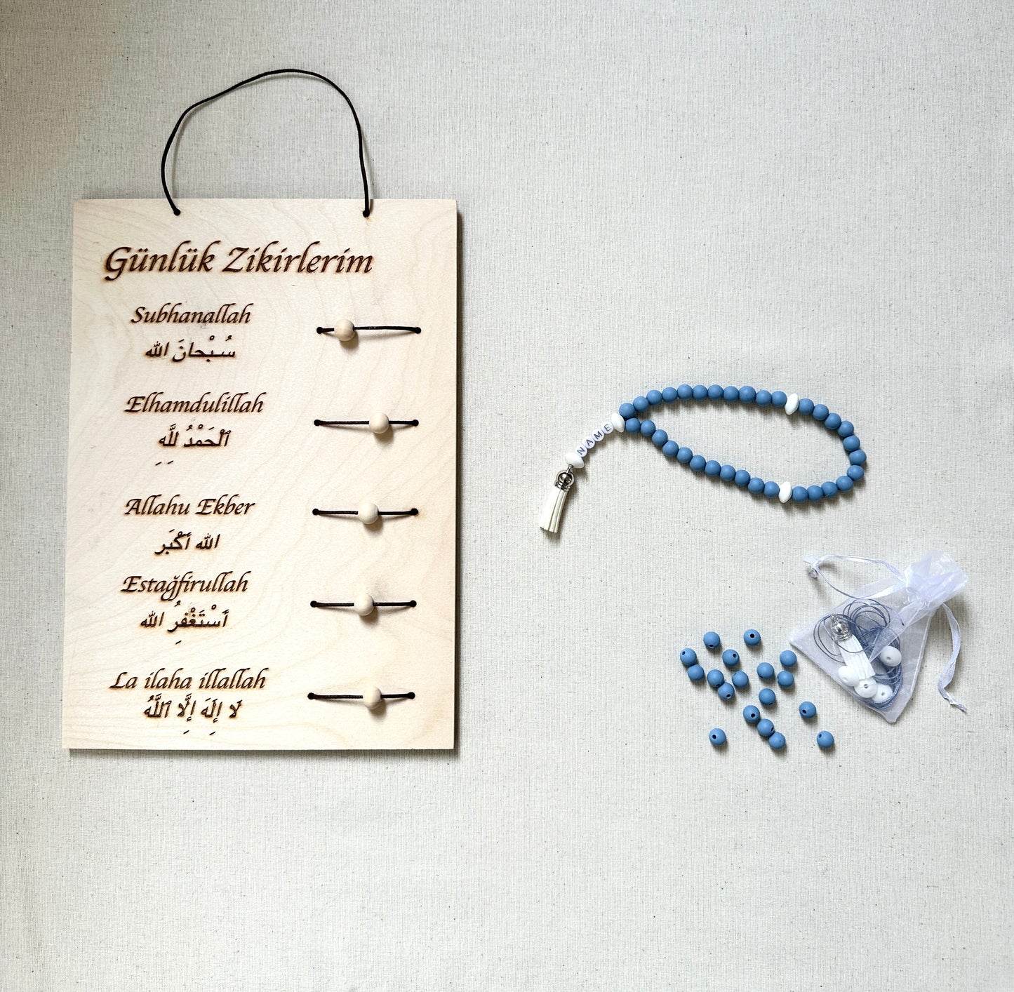 Tägliche Dhikr Set - DIY Tesbih Set & Tägliche Dhikr
