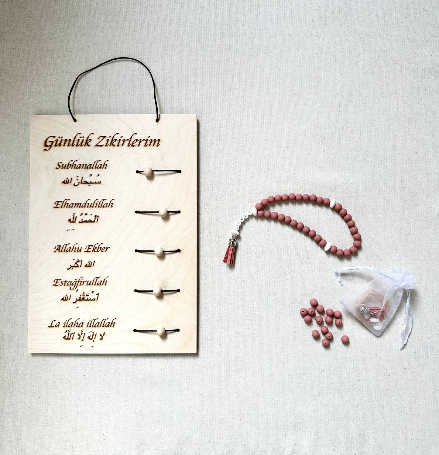 Tägliche Dhikr Set - DIY Tesbih Set & Tägliche Dhikr