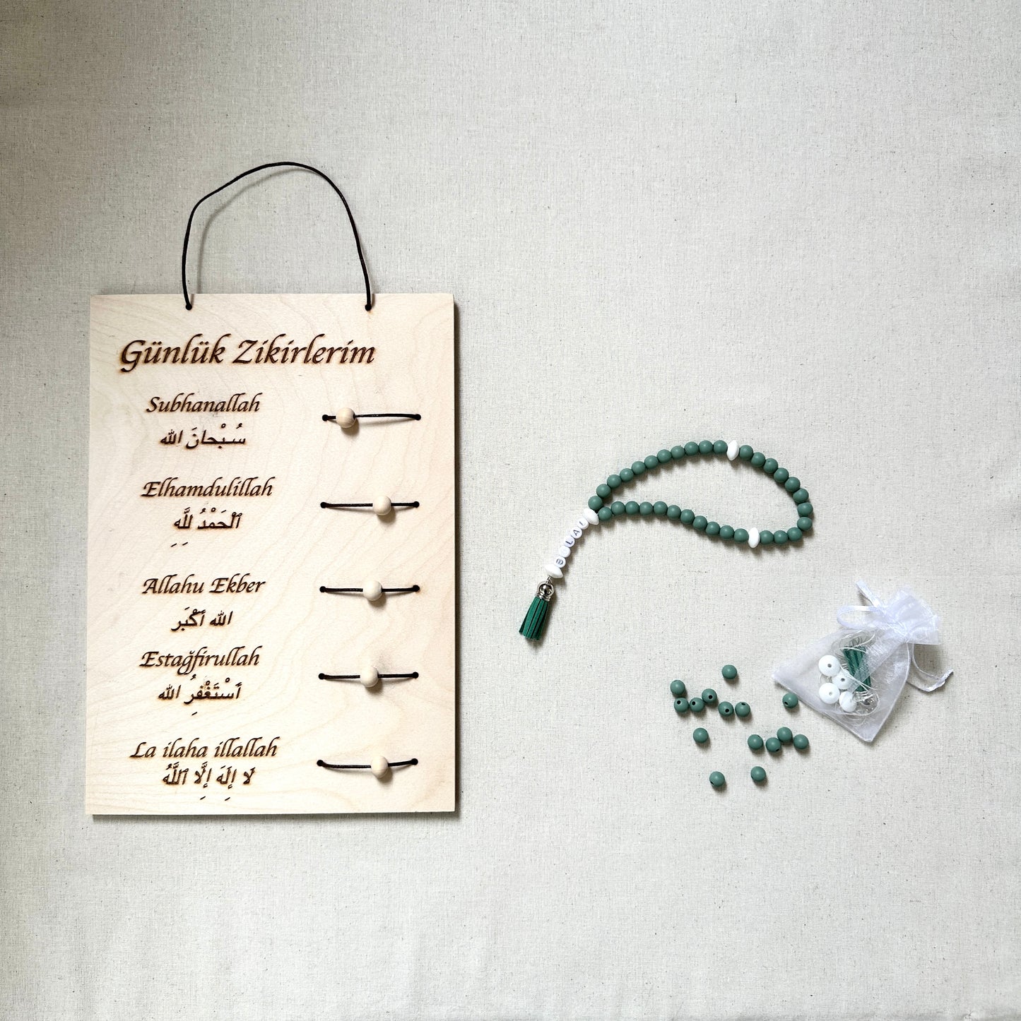 Tägliche Dhikr Set - DIY Tesbih Set & Tägliche Dhikr