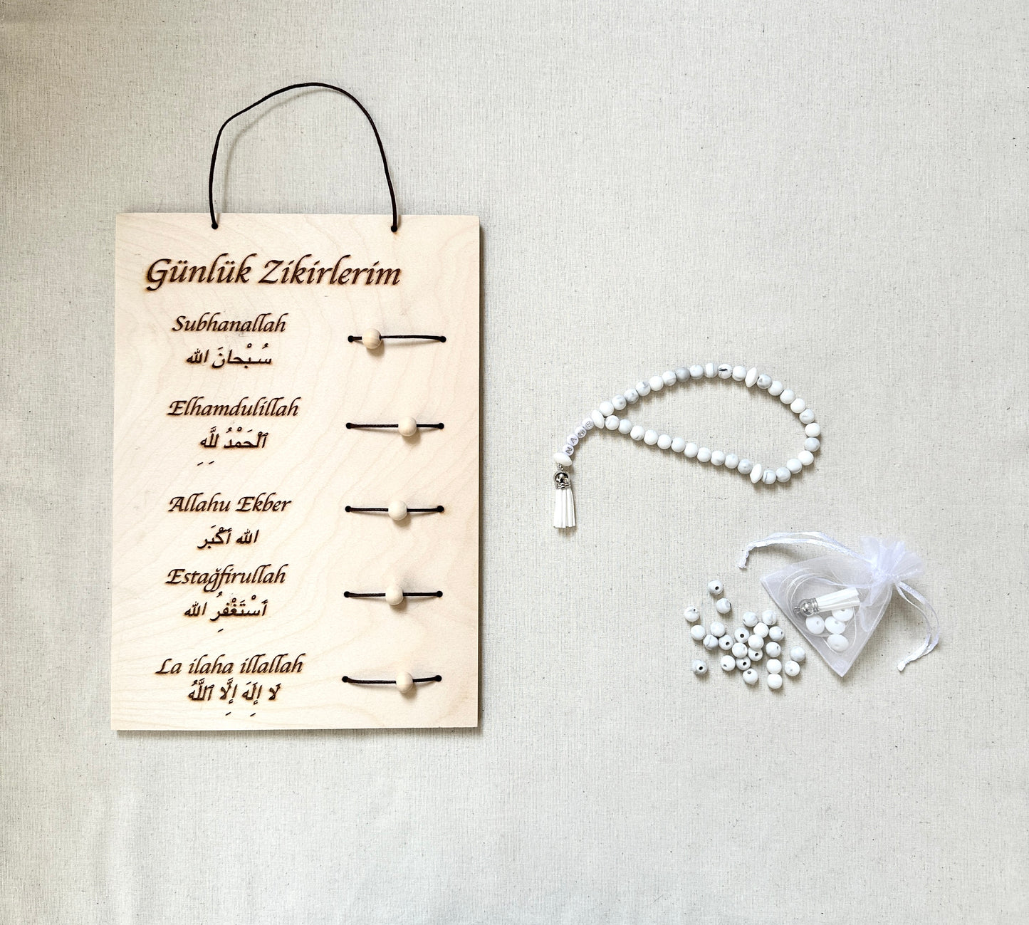 Tägliche Dhikr Set - DIY Tesbih Set & Tägliche Dhikr