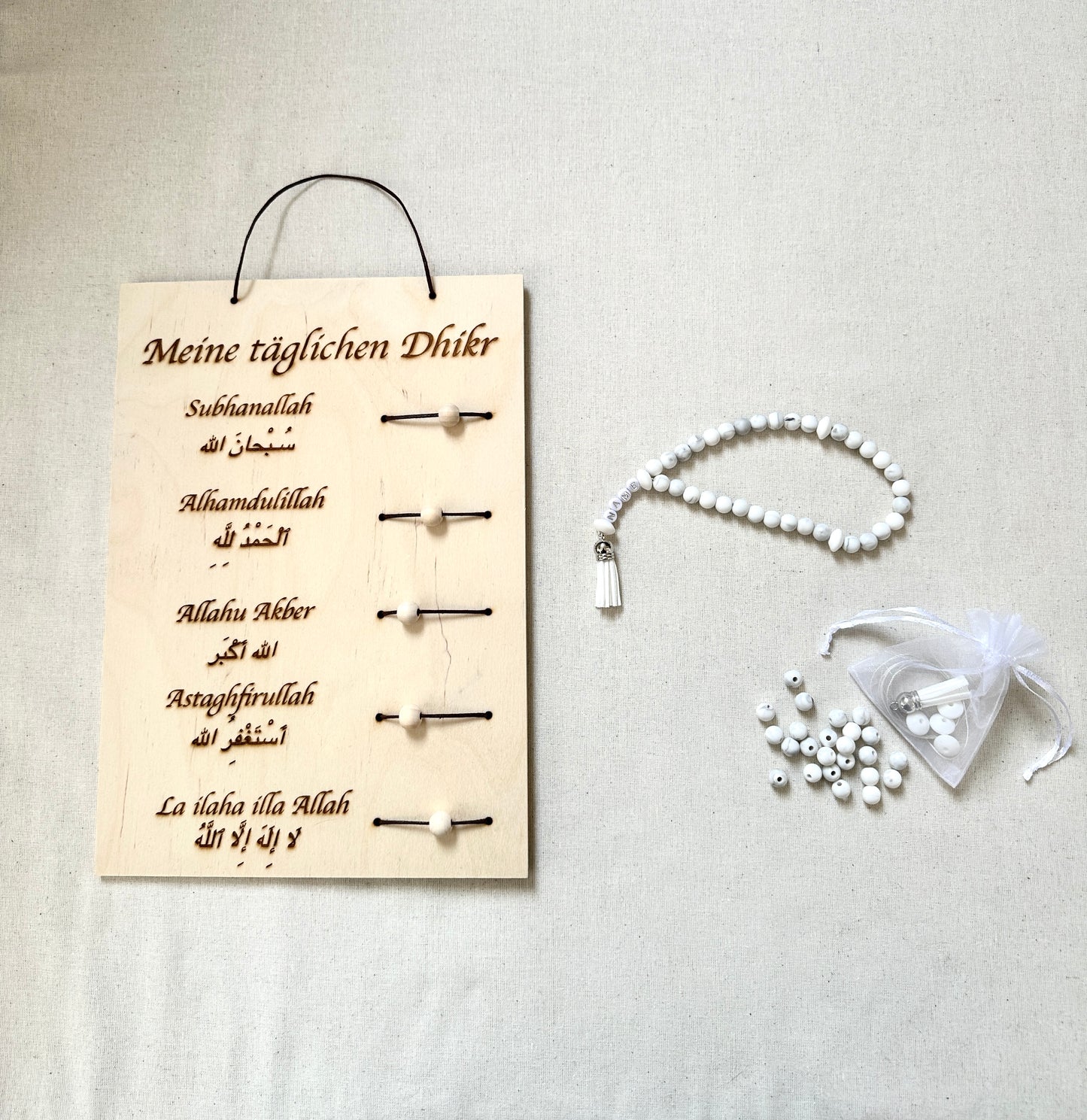 Tägliche Dhikr Set - DIY Tesbih Set & Tägliche Dhikr