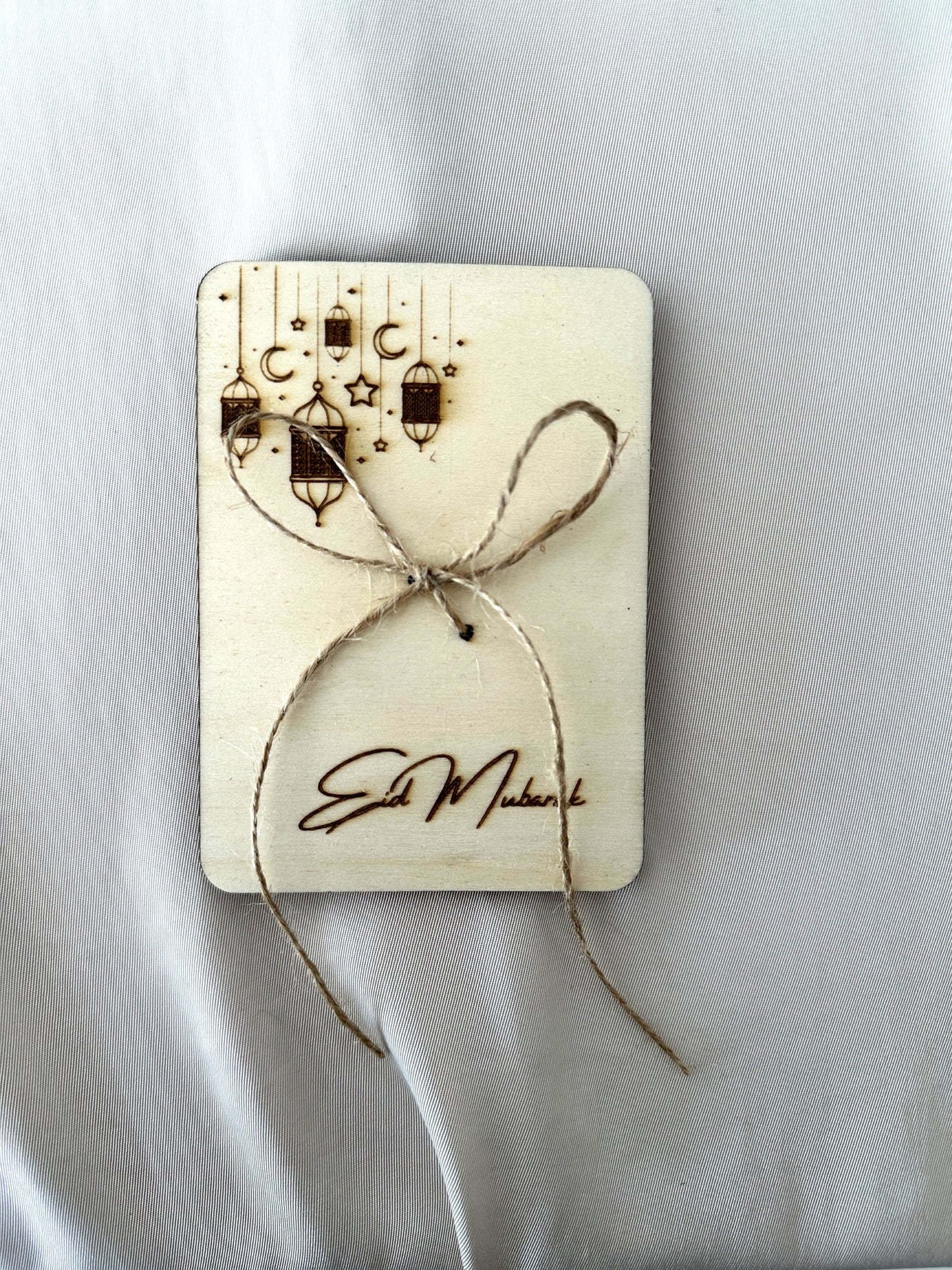 Eid Mubarak Geldgeschenk aus Holz