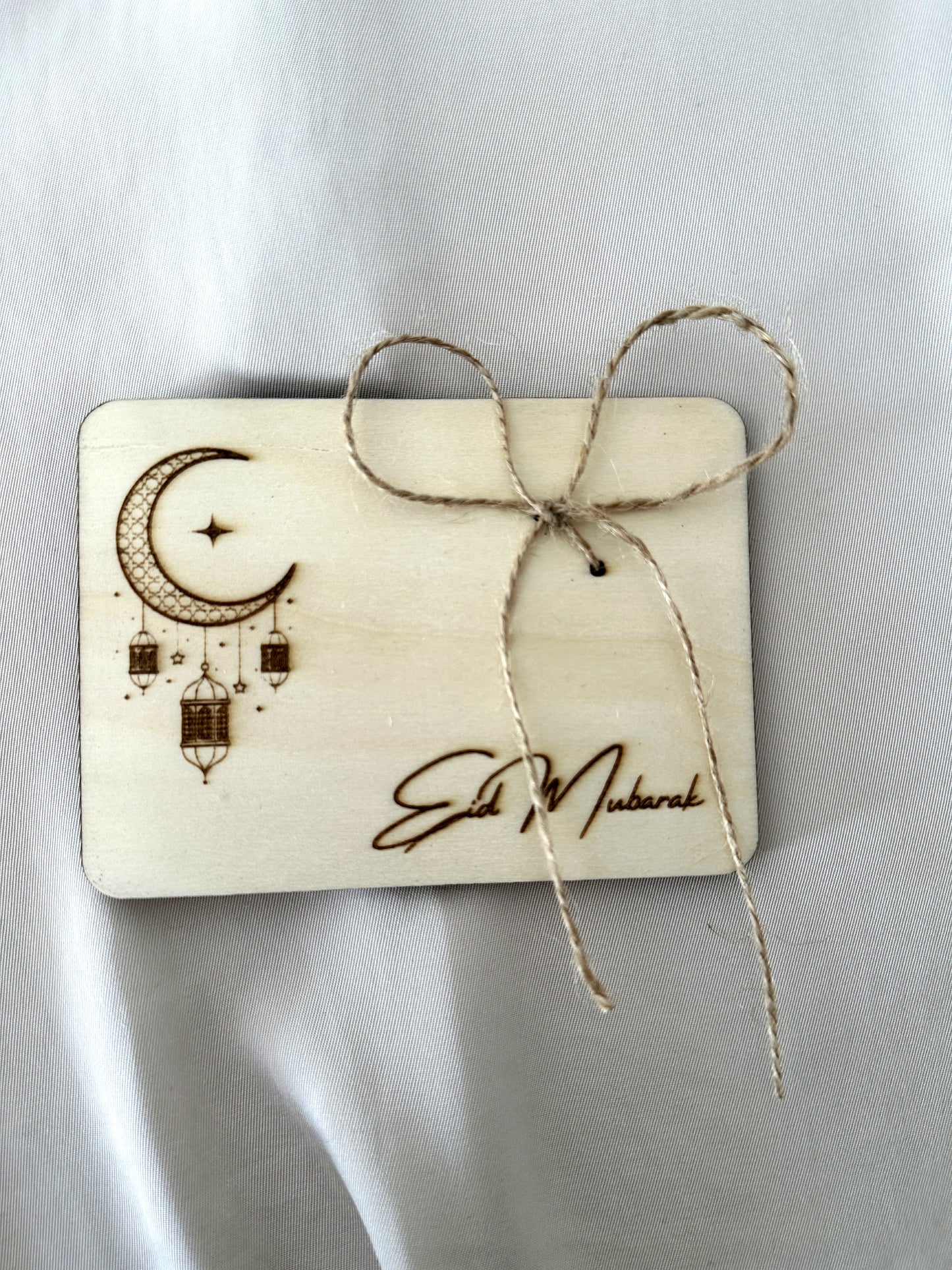 Eid Mubarak Geldgeschenk aus Holz