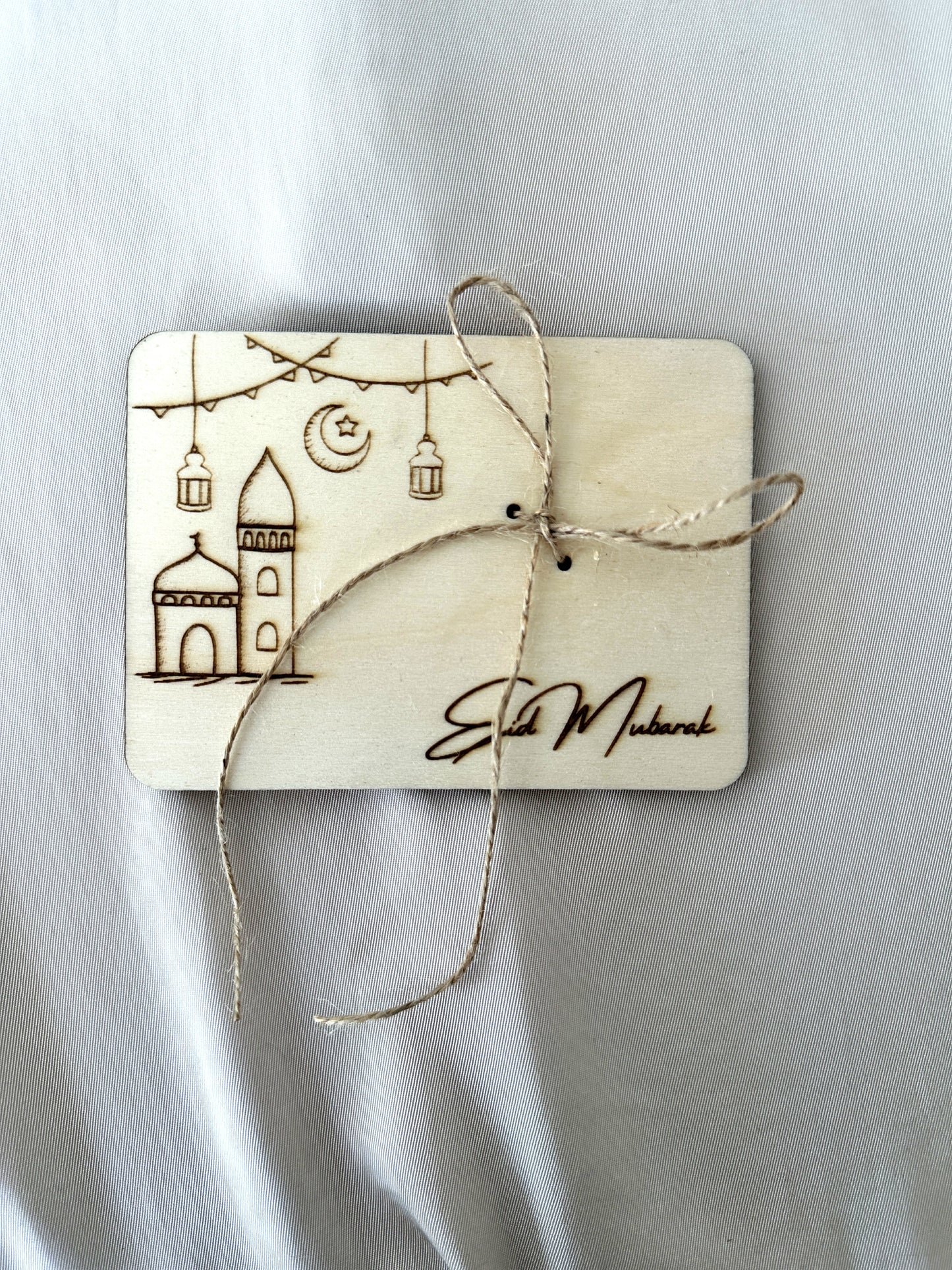 Eid Mubarak Geldgeschenk aus Holz
