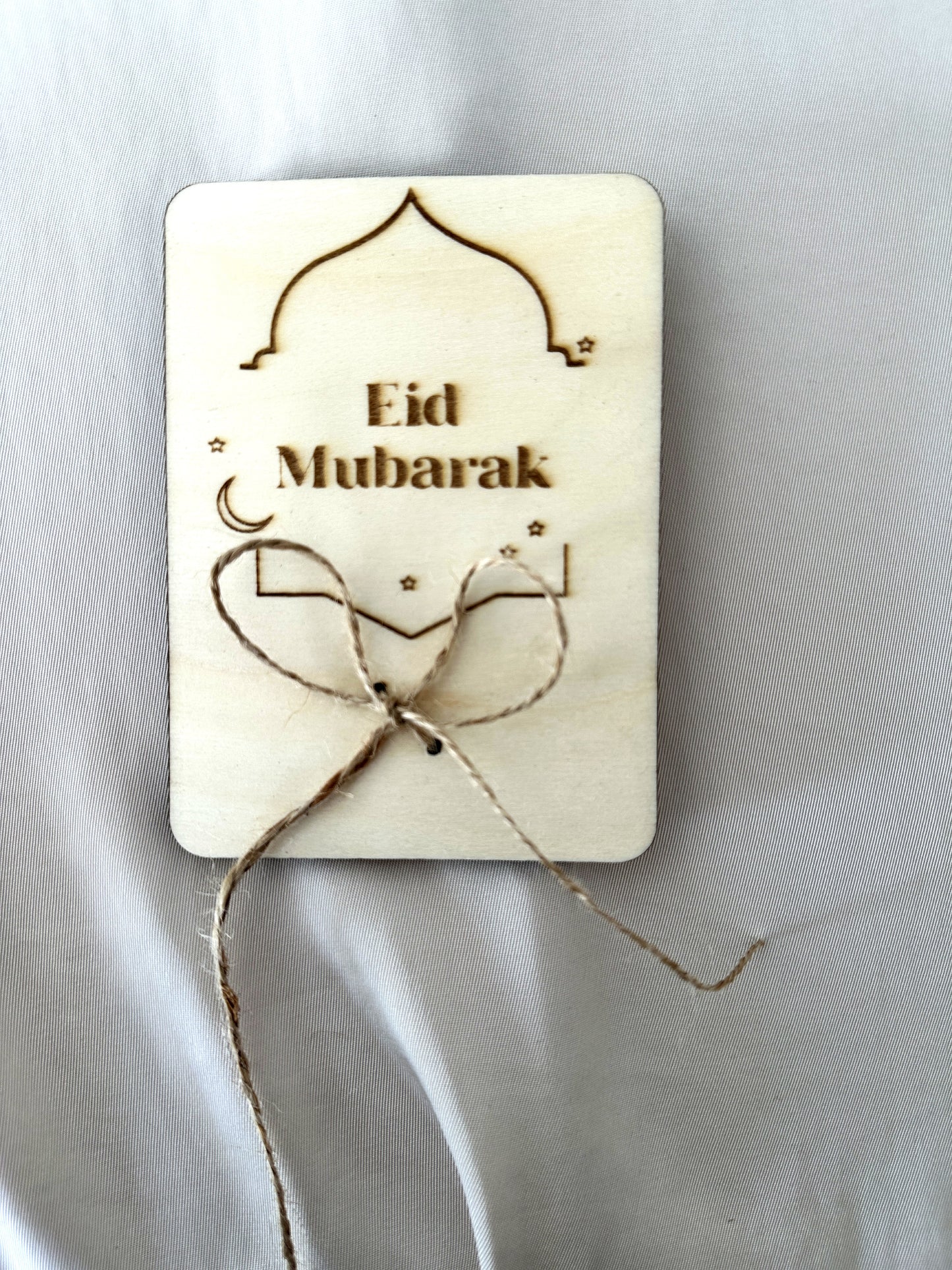 Eid Mubarak Geldgeschenk aus Holz