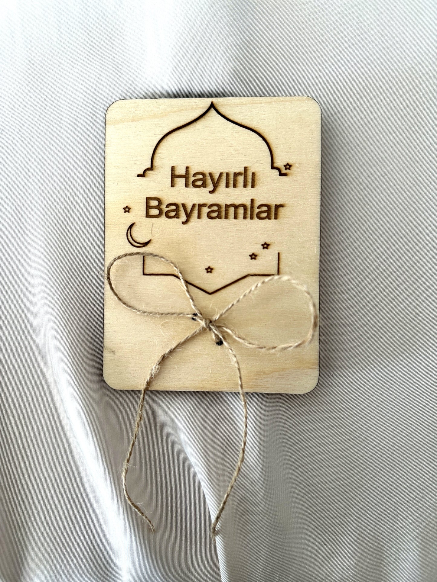 Eid Mubarak Geldgeschenk aus Holz