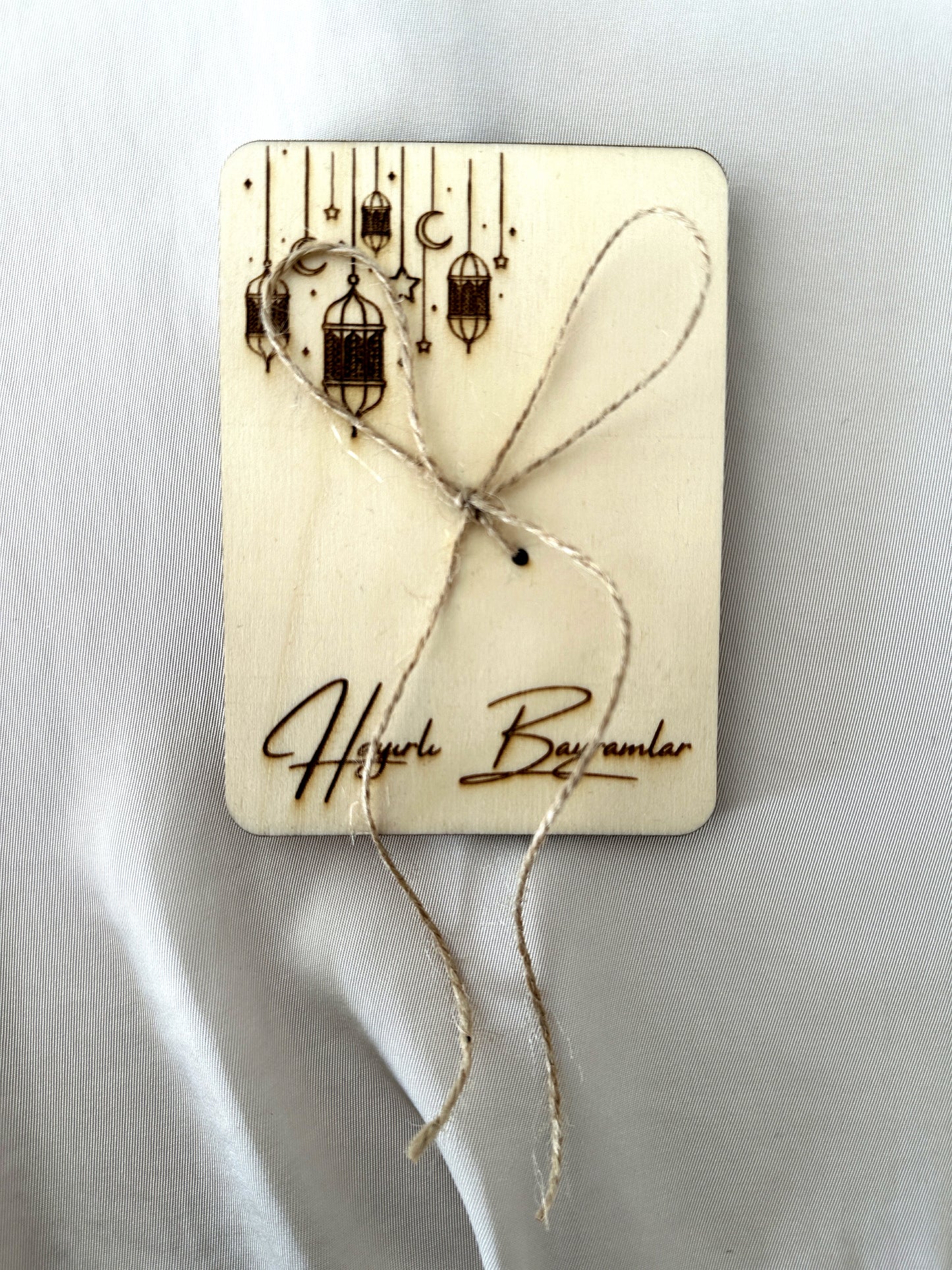 Eid Mubarak Geldgeschenk aus Holz