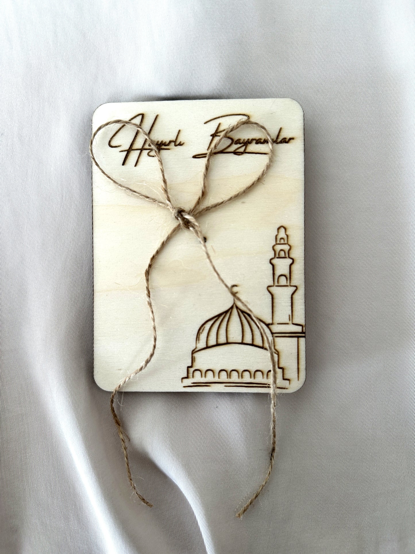 Eid Mubarak Geldgeschenk aus Holz