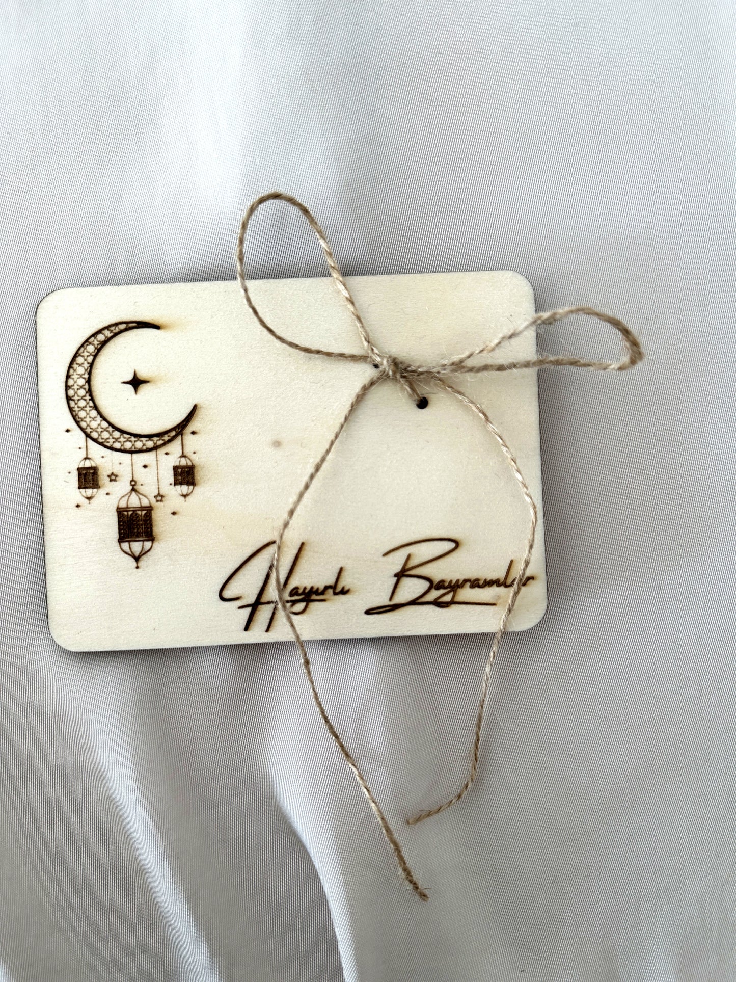 Eid Mubarak Geldgeschenk aus Holz