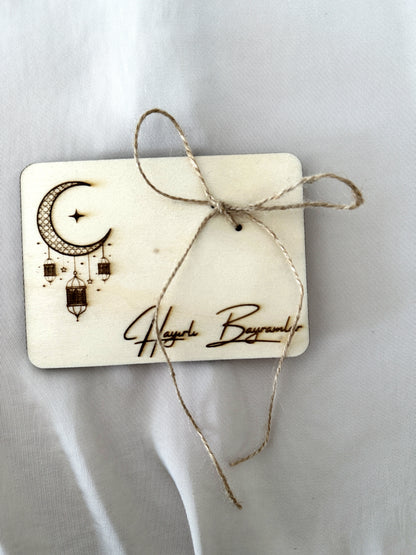 Eid Mubarak Geldgeschenk aus Holz