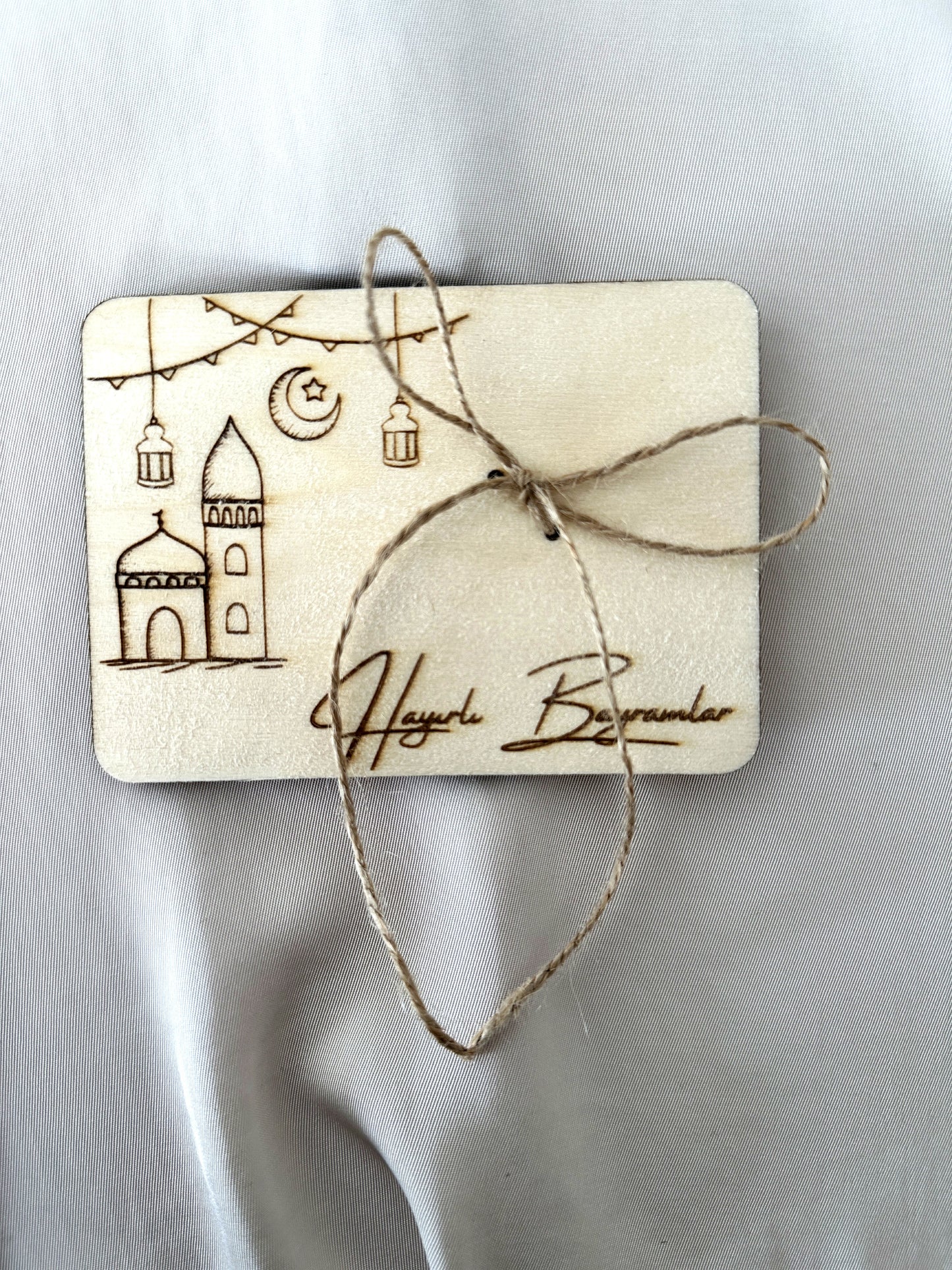 Eid Mubarak Geldgeschenk aus Holz