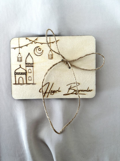 Eid Mubarak Geldgeschenk aus Holz